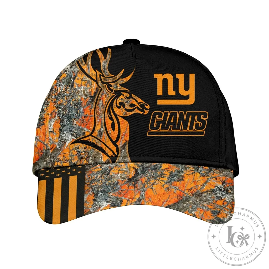 Baseball Cap Hat with New York Giants Camouflage Pattern for Deer Hunting Baseball Cap Hat with New York Giants Camouflage Pattern for Deer Hunting