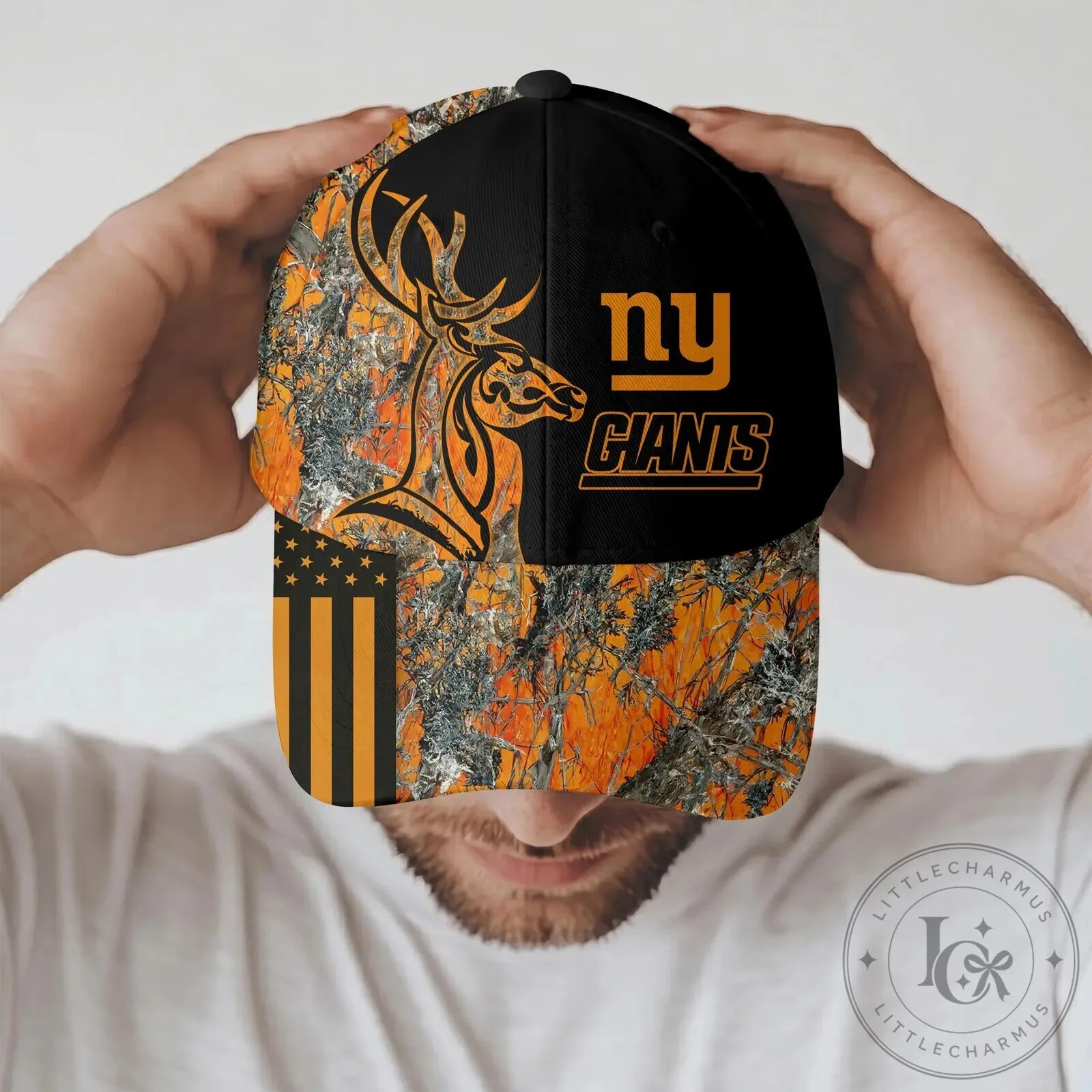 Baseball Cap Hat with New York Giants Camouflage Pattern for Deer Hunting 11 Baseball Cap Hat with New York Giants Camouflage Pattern for Deer Hunting