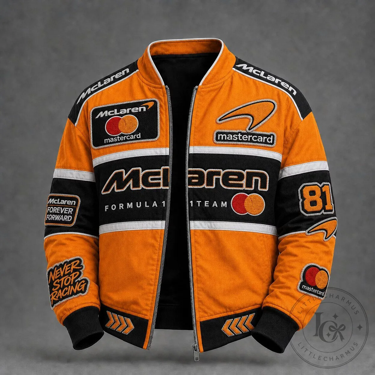 McLaren Formula 1 Team Orange Racing Bomber Jacket