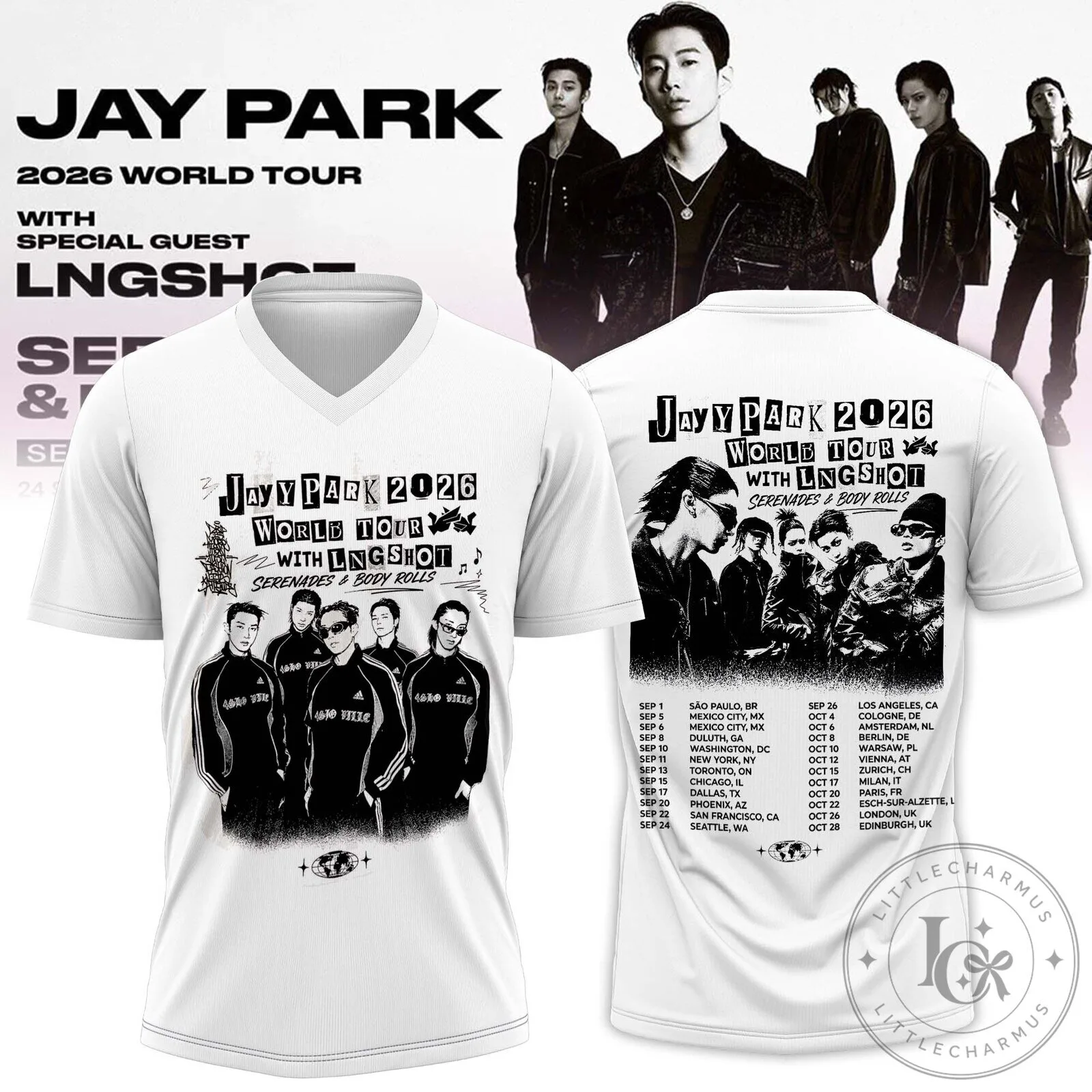 Jay Park 2026 World Tour Serenade and Body Rolls Football Jersey 5 Jay Park 2026 World Tour Serenade and Body Rolls Football Jersey