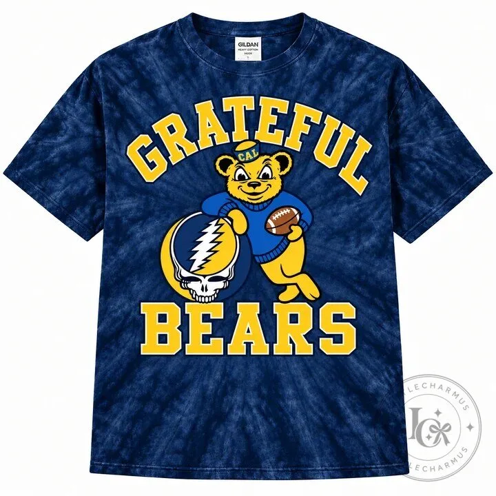 Cal Football Grateful Bears Tie-Dye T-Shirt