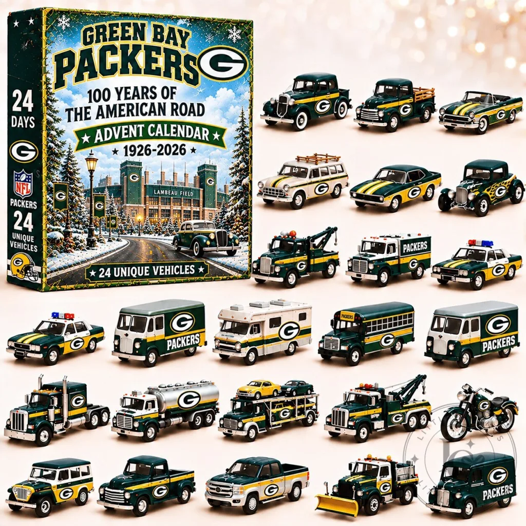 Green Bay Packers 100 Years of The American Road Advent Calendar Green Bay Packers 100 Years of The American Road Advent Calendar 2D