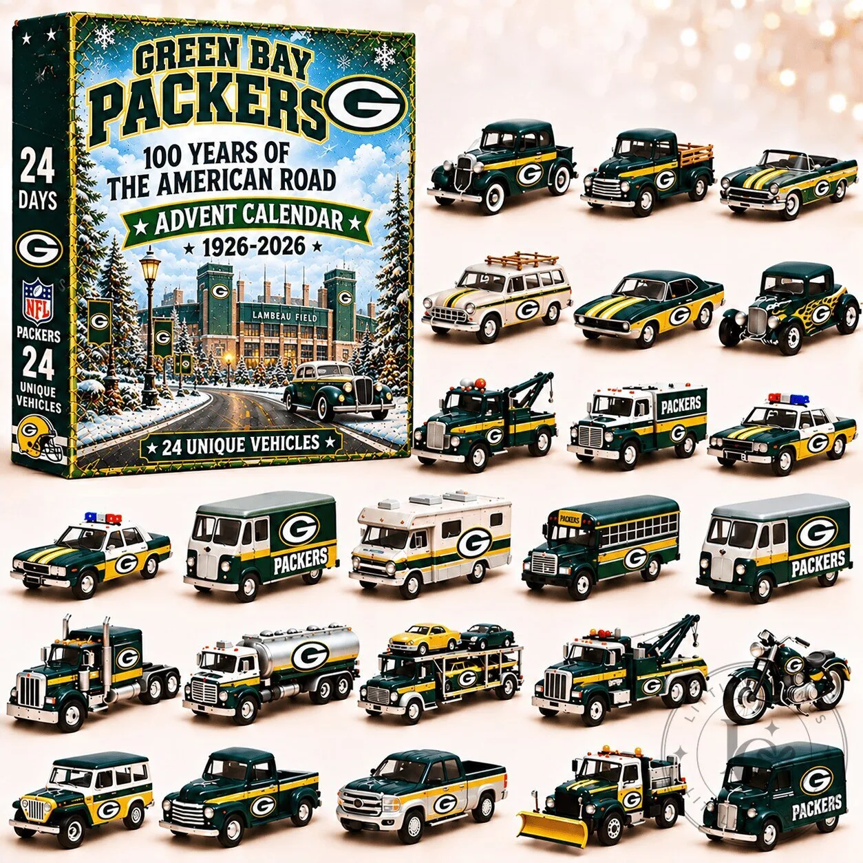 Green Bay Packers 100 Years of The American Road Advent Calendar 2D 5 Green Bay Packers 100 Years of The American Road Advent Calendar