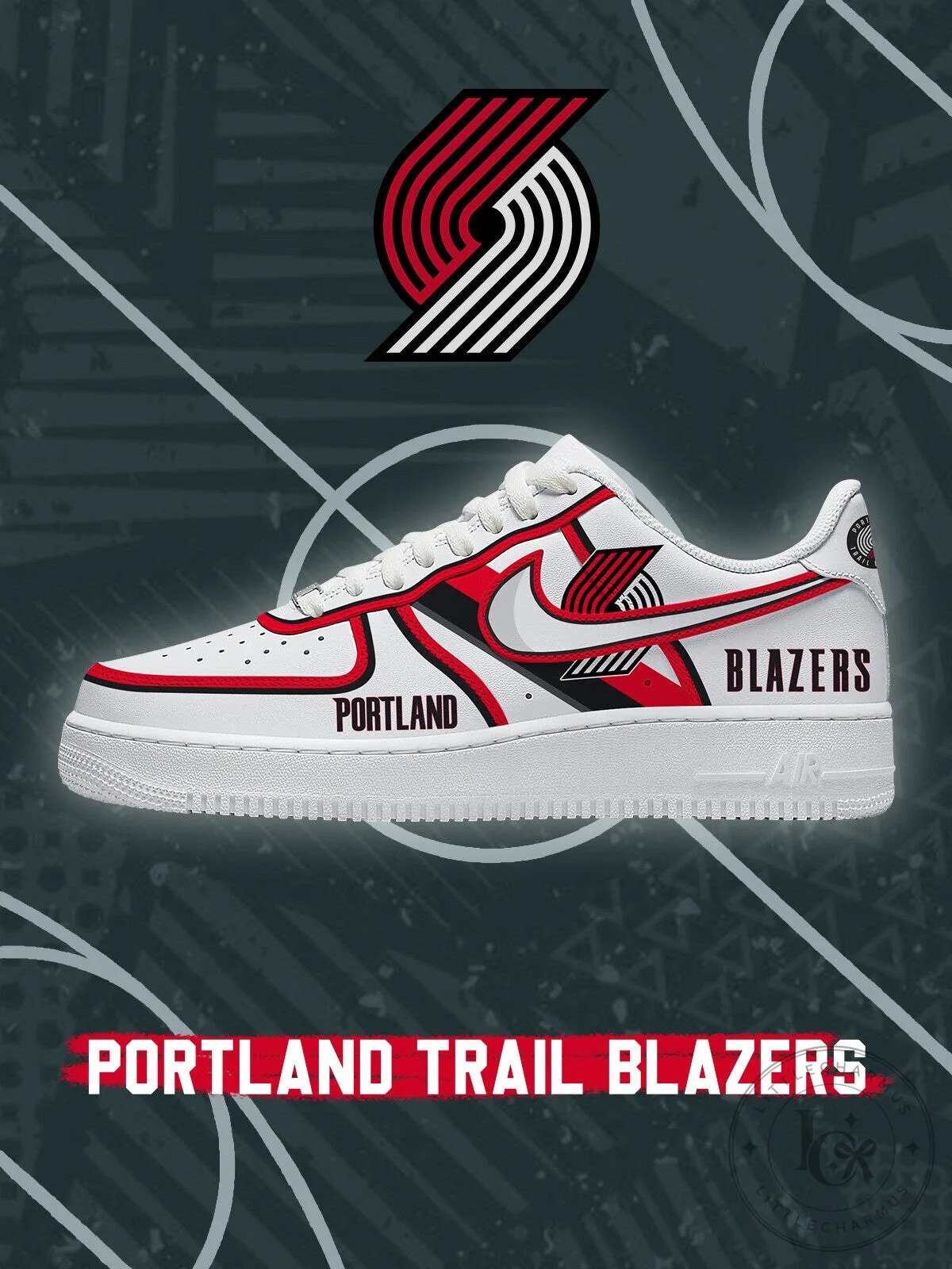 Portland Trail Blazers Basketball Team Custom Designed Sneakers