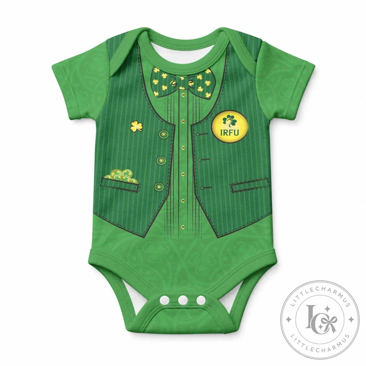 Irish Rugby Football Union St. Patrick's Day Leprechaun Baby Romper