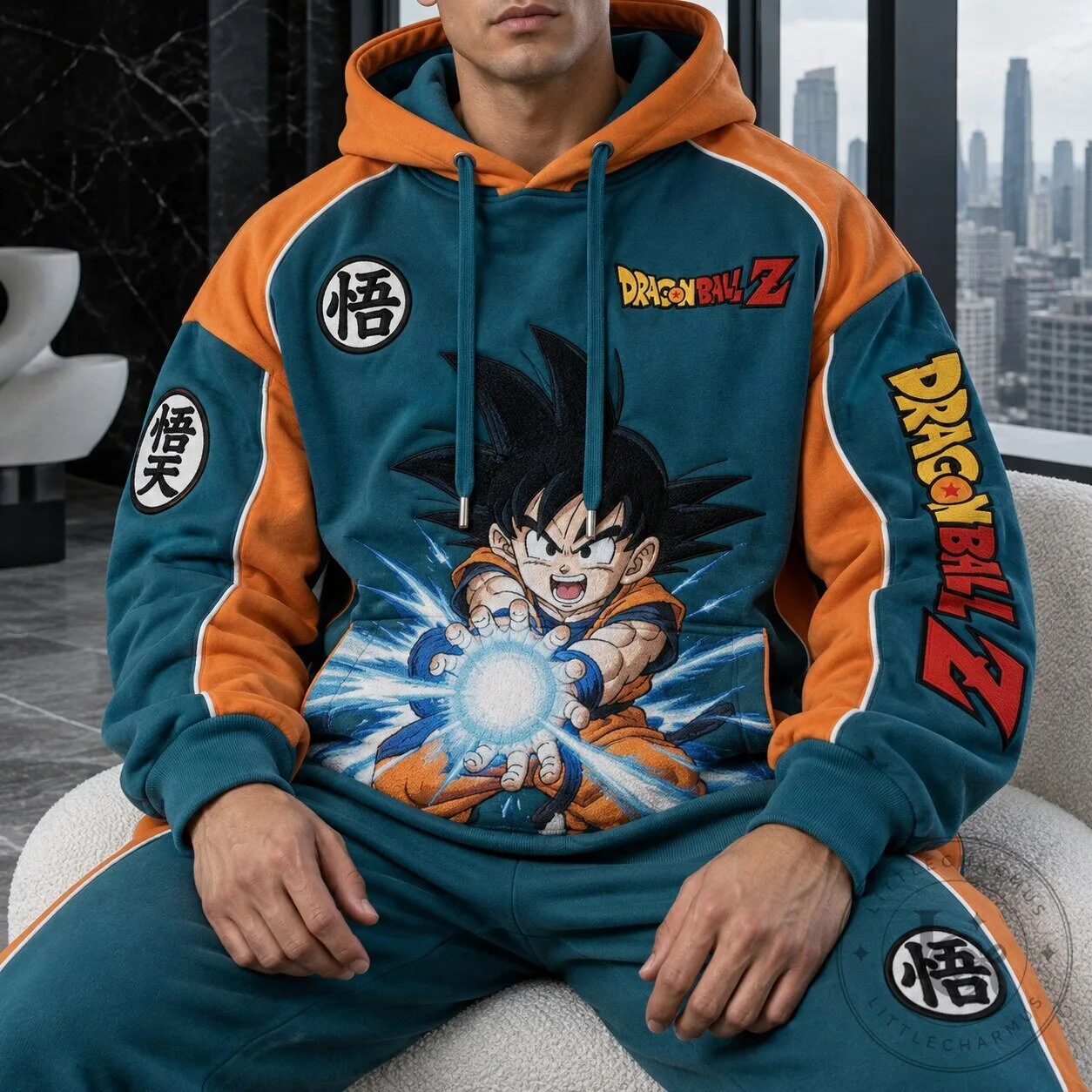 Goku Super Saiyan Power Up Graphic Hoodie from Dragon Ball Z Anime 5 Goku Super Saiyan Power Up Graphic Hoodie from Dragon Ball Z Anime