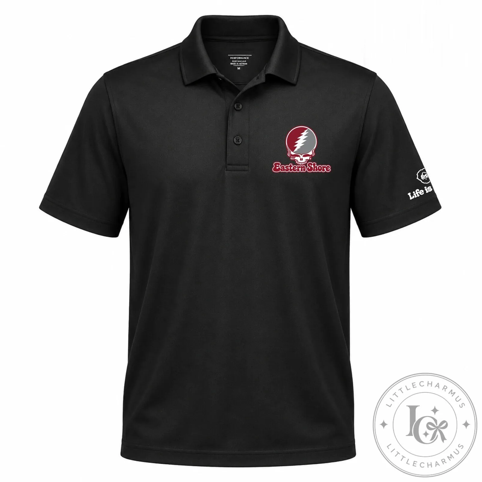 Eastern Shore Grateful Dead Steal Your Face Skull Logo Polo Shirt 10 Eastern Shore Grateful Dead Steal Your Face Skull Logo Polo Shirt