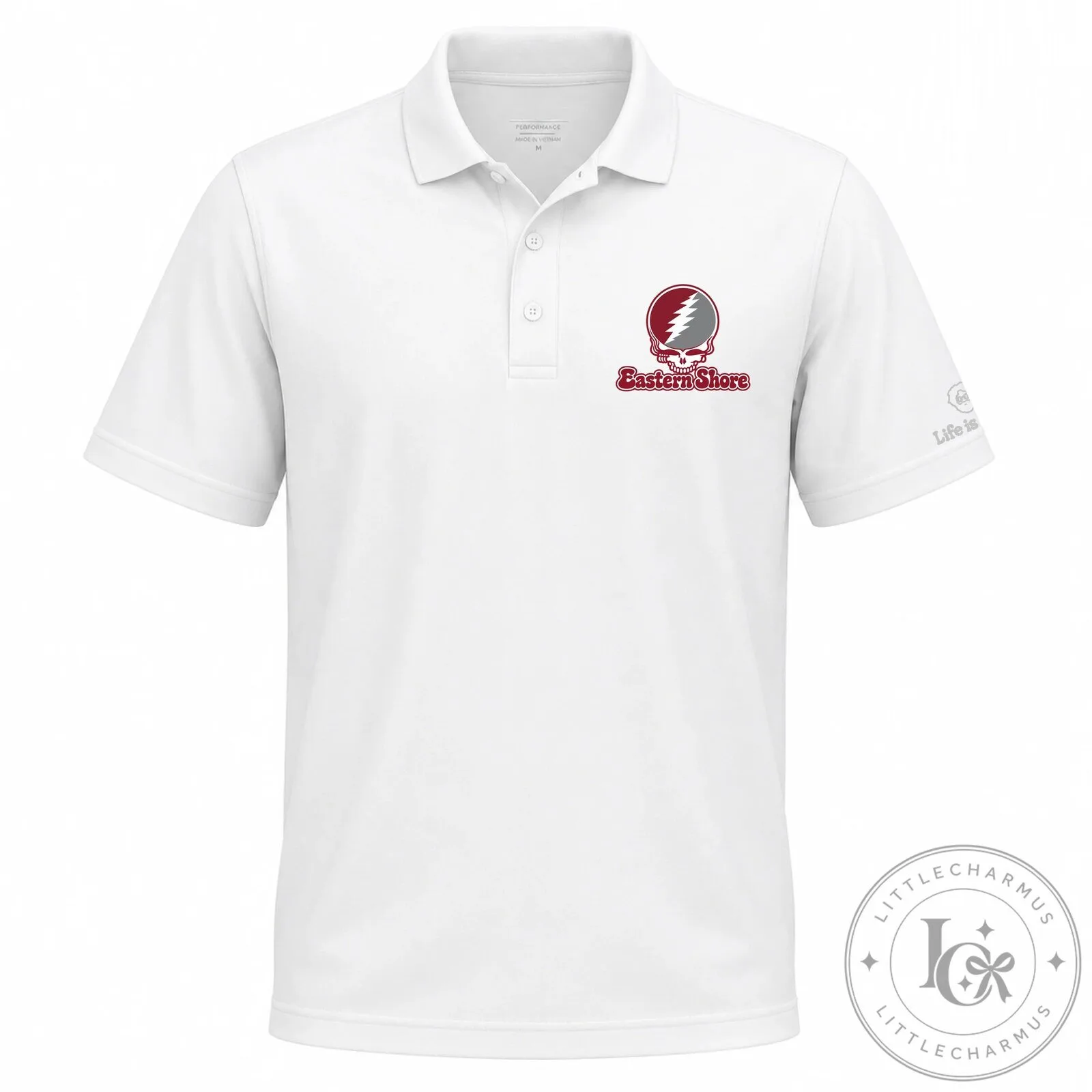 Eastern Shore Grateful Dead Steal Your Face Skull Logo Polo Shirt 11 Eastern Shore Grateful Dead Steal Your Face Skull Logo Polo Shirt