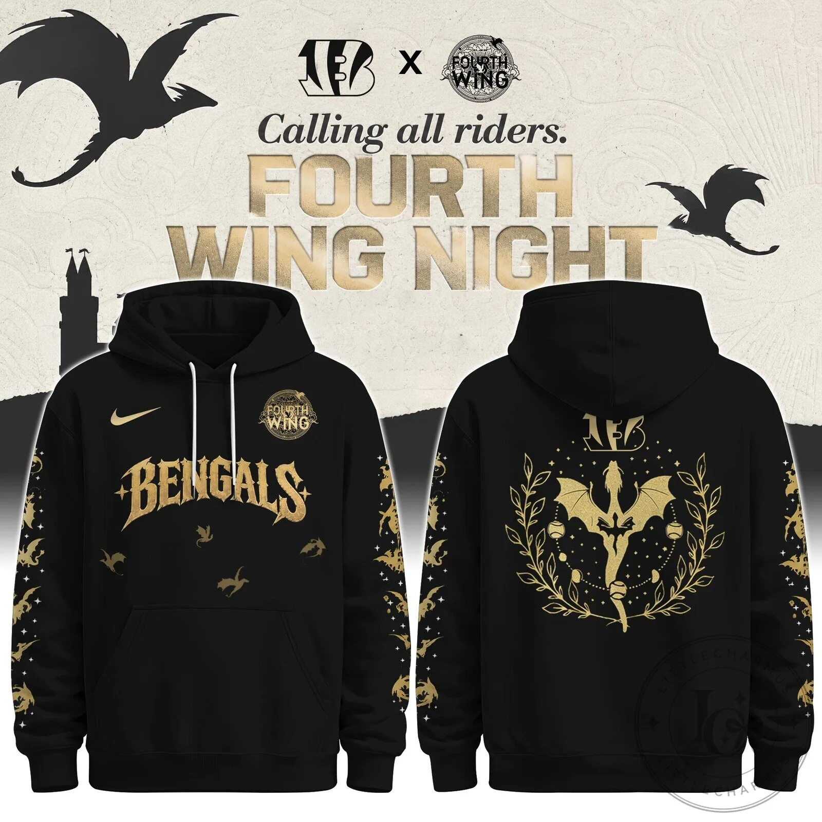 Fourth Wing Night Cincinnati Bengals Football Hoodie 1 Fourth Wing Night Cincinnati Bengals Football Hoodie