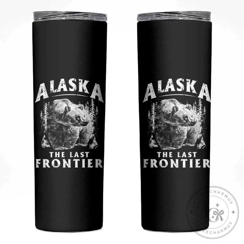 Alaska The Last Frontier Vintage Bear Insulated Stainless Steel Tumbler