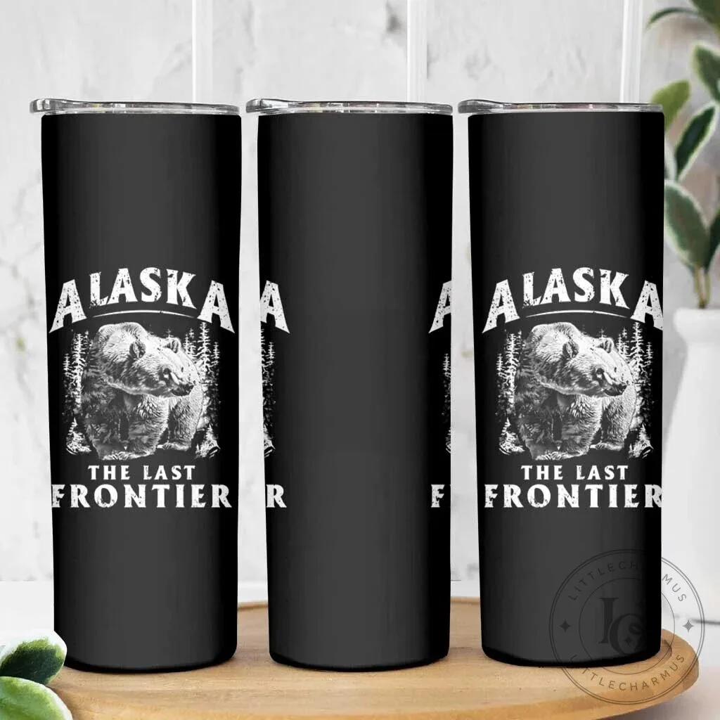 Alaska The Last Frontier Vintage Bear Insulated Stainless Steel Tumbler 14 Alaska The Last Frontier Vintage Bear Insulated Stainless Steel Tumbler