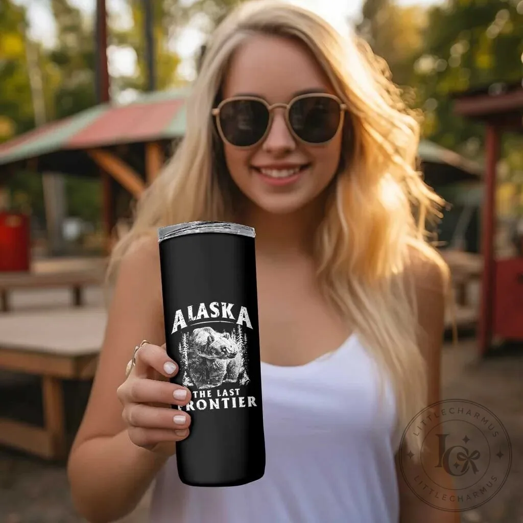 Alaska The Last Frontier Vintage Bear Insulated Stainless Steel Tumbler 16 Alaska The Last Frontier Vintage Bear Insulated Stainless Steel Tumbler