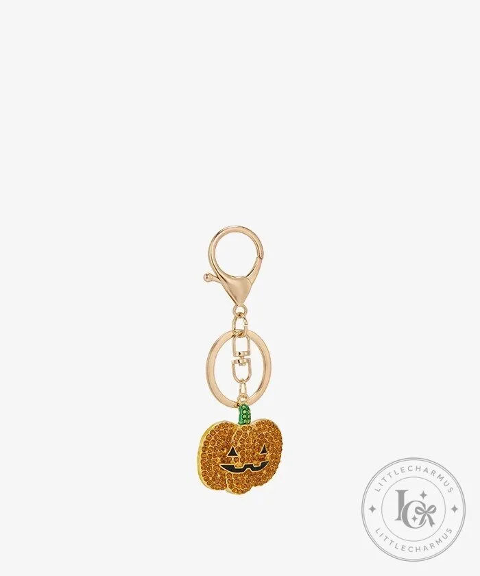Halloween Pumpkin Jack O'Lantern Rhinestone Keychain Charm 20 Halloween Pumpkin Jack O