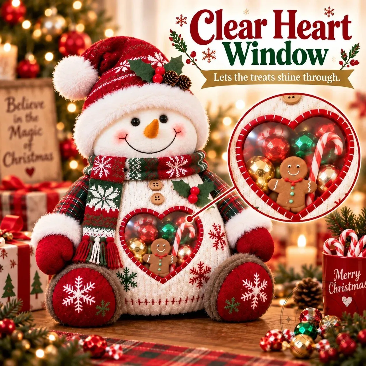 Christmas Snowman Refillable Treat Holder Figurine for Holiday Candy Gifts 21 Christmas Snowman Refillable Treat Holder Figurine for Holiday Candy Gifts
