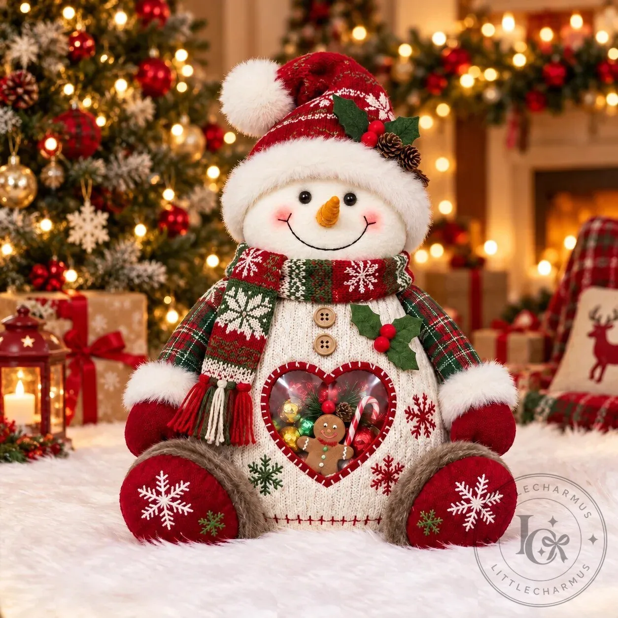 Christmas Snowman Refillable Treat Holder Figurine for Holiday Candy Gifts 31 Christmas Snowman Refillable Treat Holder Figurine for Holiday Candy Gifts