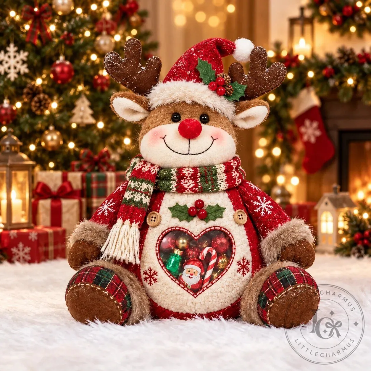 Christmas Snowman Refillable Treat Holder Figurine for Holiday Candy Gifts 32 Christmas Snowman Refillable Treat Holder Figurine for Holiday Candy Gifts