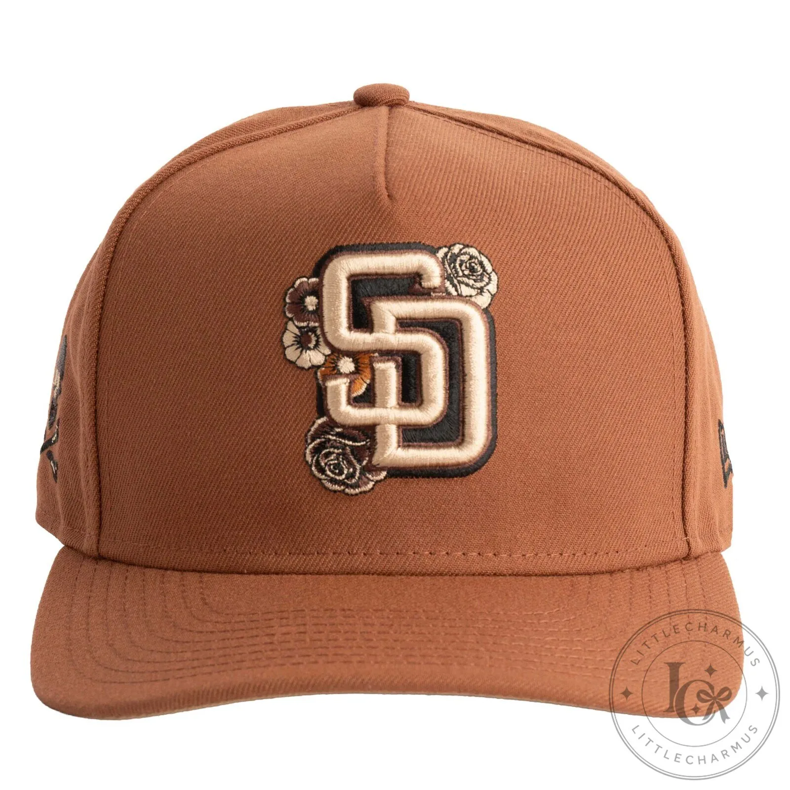San Diego Padres Brown Floral Skull Embroidered Baseball Cap Hat 11 San Diego Padres Brown Floral Skull Embroidered Baseball Cap Hat