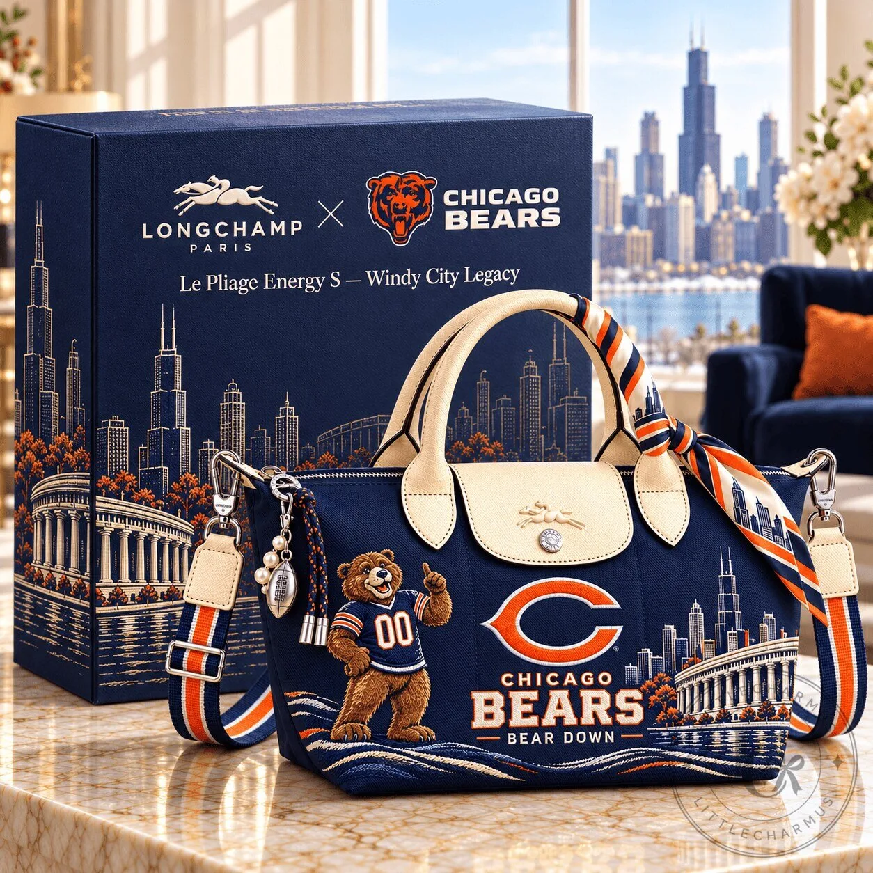 Chicago Bears Longchamp Le Pliage Energy S Handbag