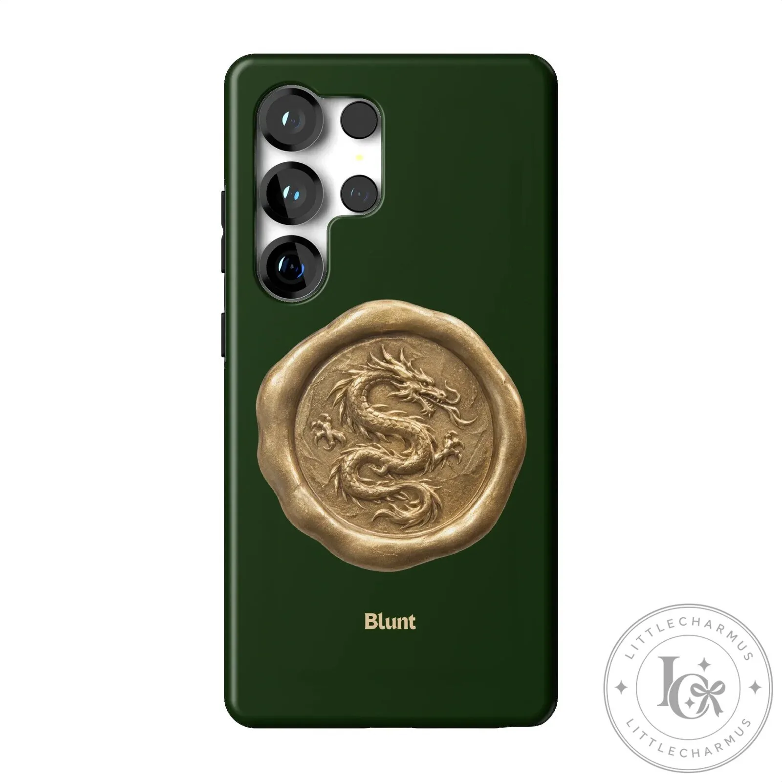 Dragon Wax Seal Design Dark Green Samsung Galaxy Phone Case 22 Dragon Wax Seal Design Dark Green Samsung Galaxy Phone Case