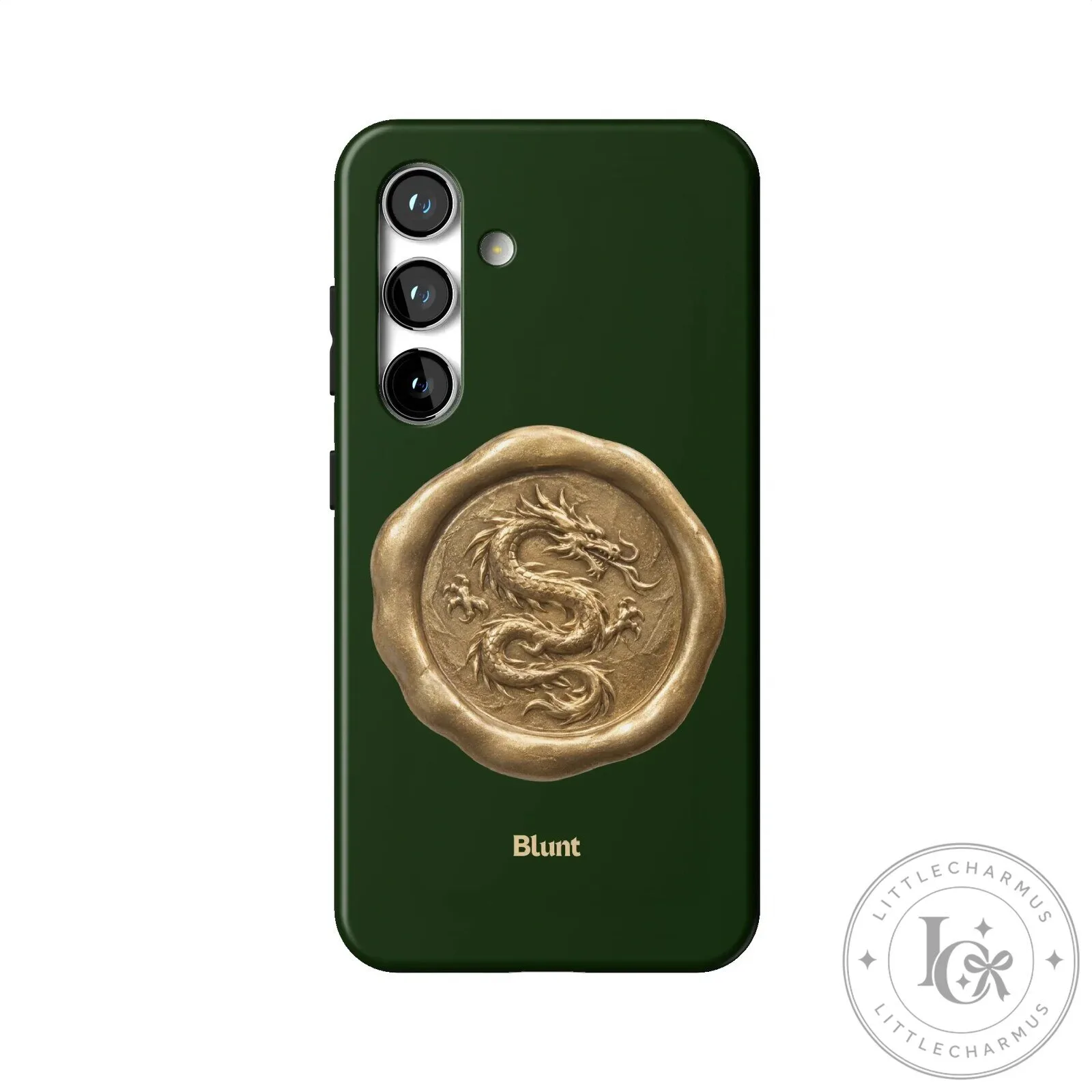 Dragon Wax Seal Design Dark Green Samsung Galaxy Phone Case 23 Dragon Wax Seal Design Dark Green Samsung Galaxy Phone Case