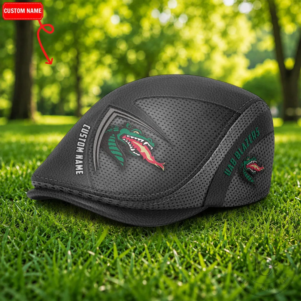 University of Alabama at Birmingham Blazers NCAA Golf Flat Cap Hat University of Alabama at Birmingham Blazers NCAA Golf Flat Cap Hat