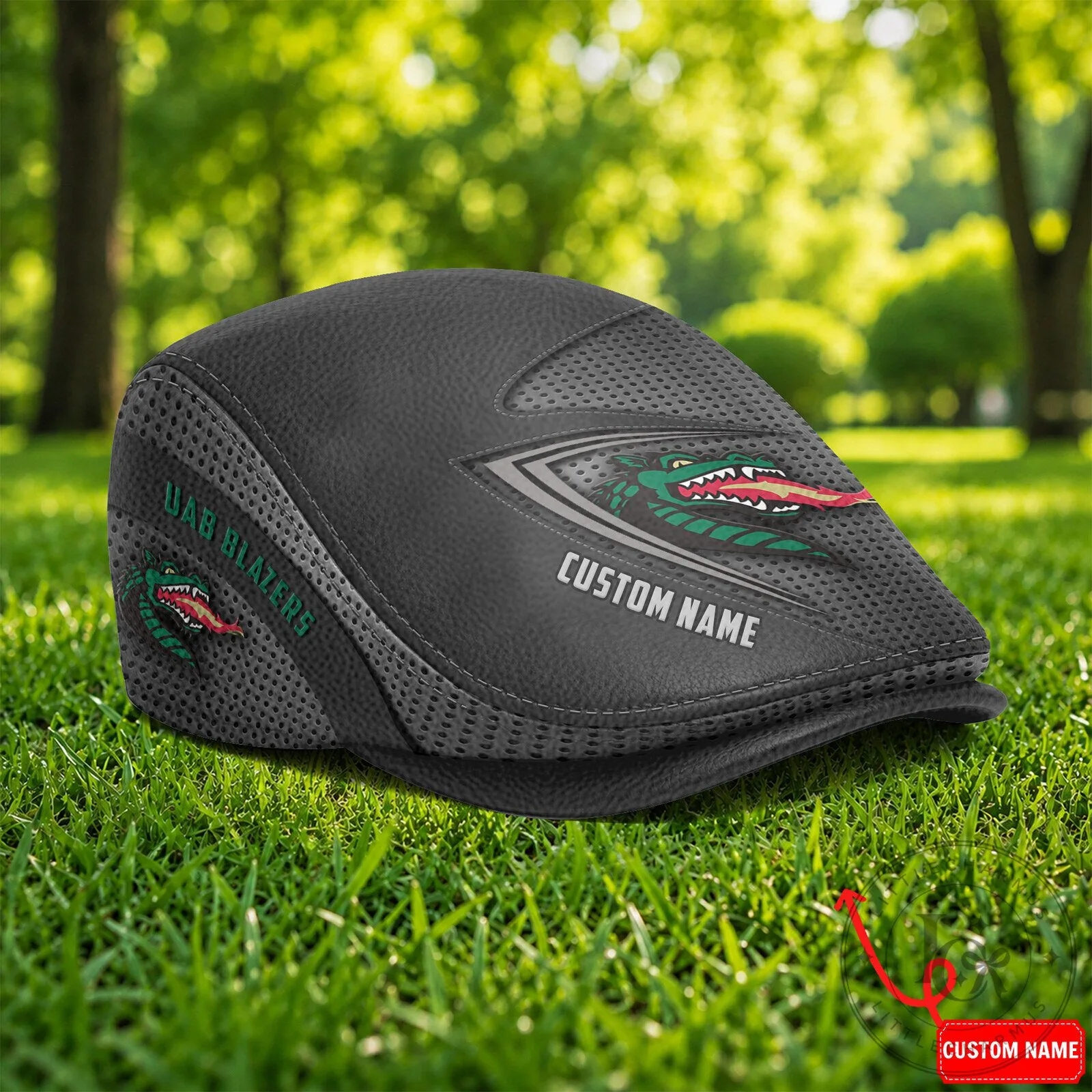 University of Alabama at Birmingham Blazers NCAA Golf Flat Cap Hat 7 University of Alabama at Birmingham Blazers NCAA Golf Flat Cap Hat