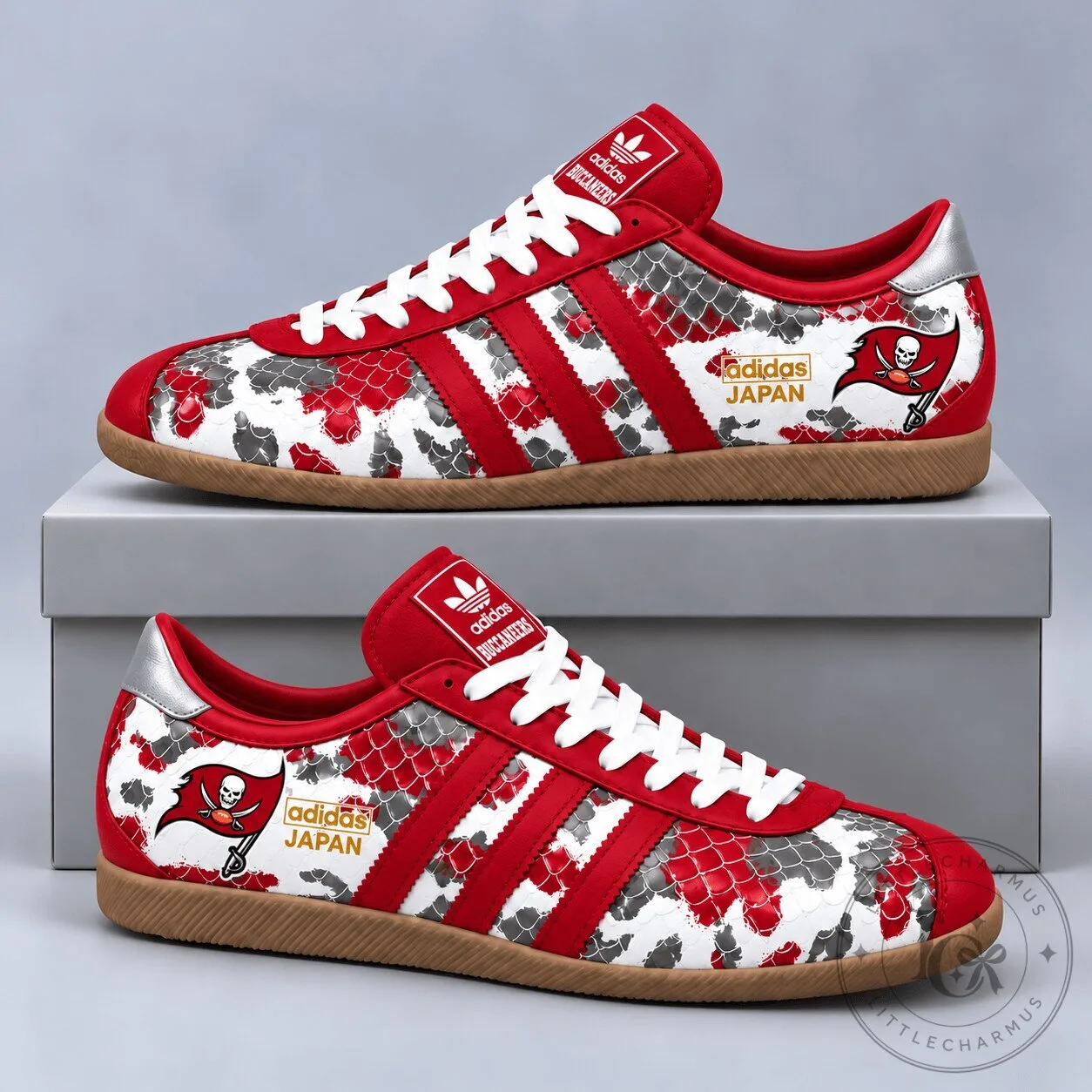 Tampa Bay Buccaneers NFL Japan Edition Abstract Floral Print Casual Sneakers
